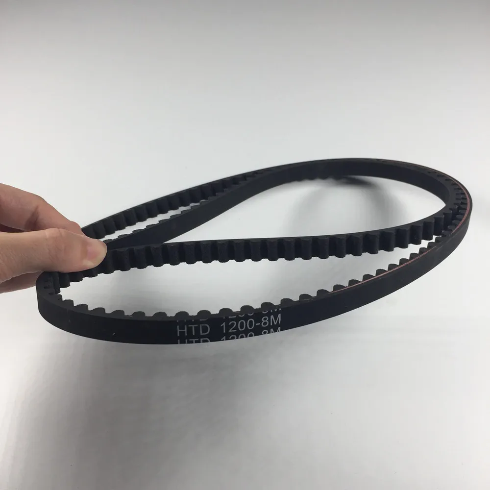 10mm Width HTD8M-1200/1208/1216/1232/1248/1256/1280/1288/1296 Timing Belt Black