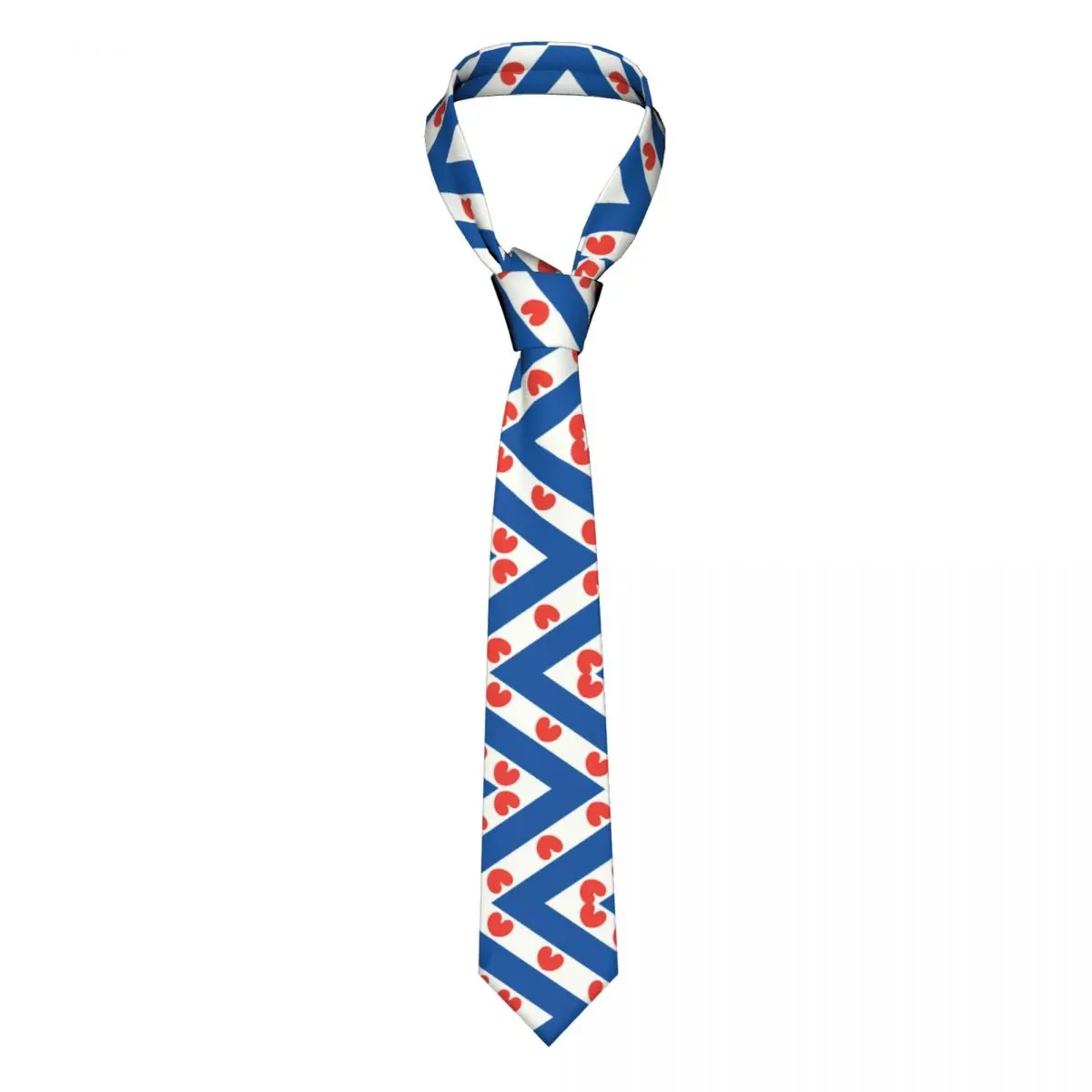 

Classic Friesland Flag Ties for Wedding Custom Men Netherlands Holland Necktie