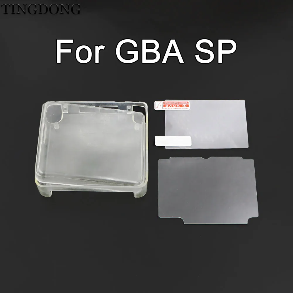capa-protetora-de-tpu-macia-para-gba-sp-lente-de-substituicao-transparente-capa-de-silicone-macia-com-pelicula-anti-risco-e-lente-de-vidro
