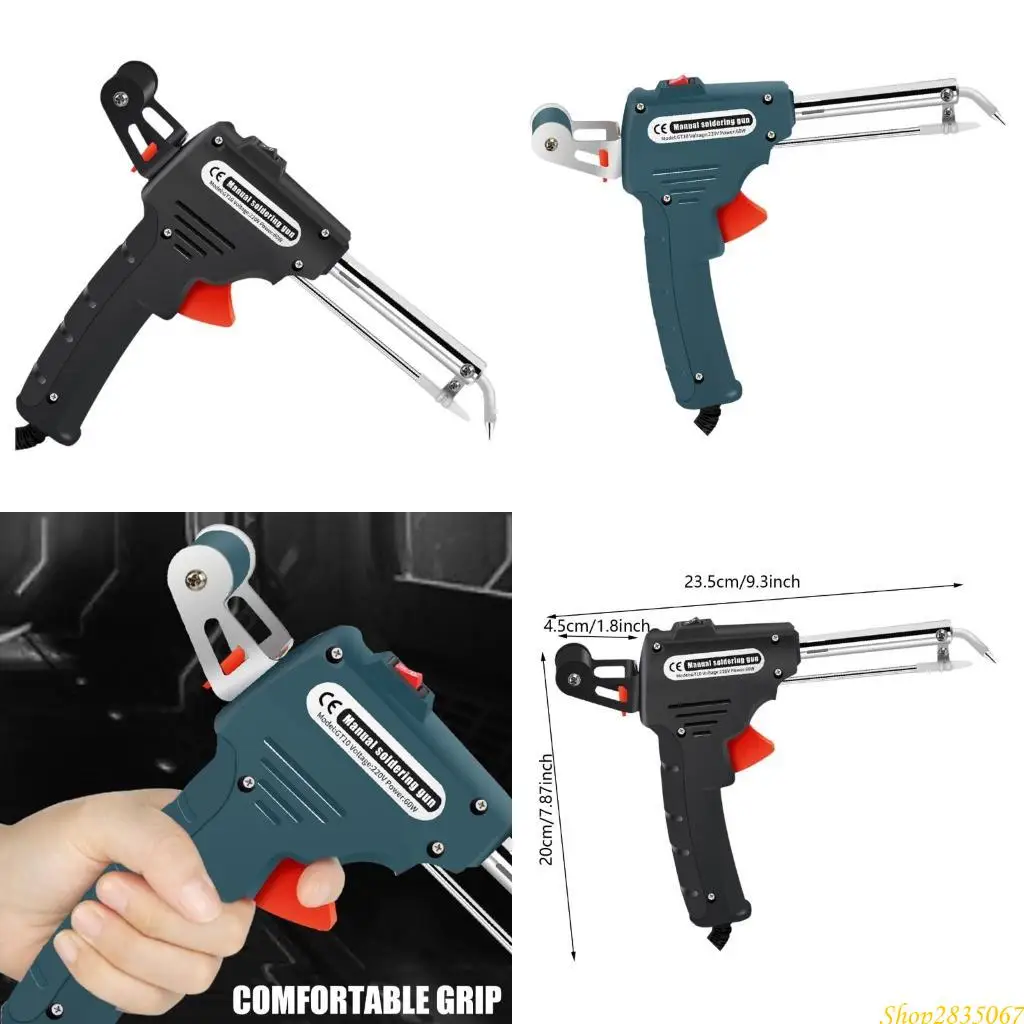 

Soldering Guns Set 60W External Heating Soldering Repair 480℃ Soldering Iron 831F