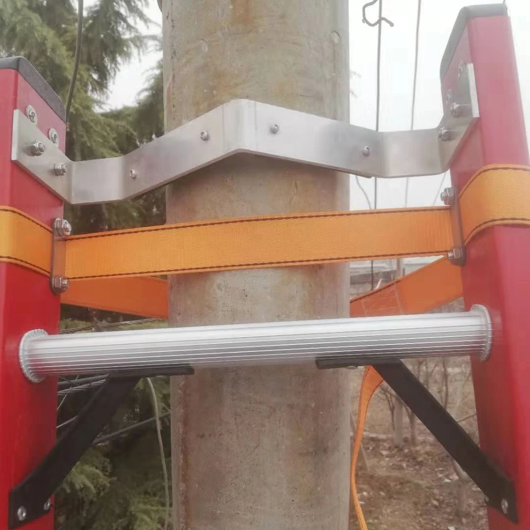 China Factory Wholesale 32FT Fiberglass FRP Ladder Extension Ladder With Pole Attachment