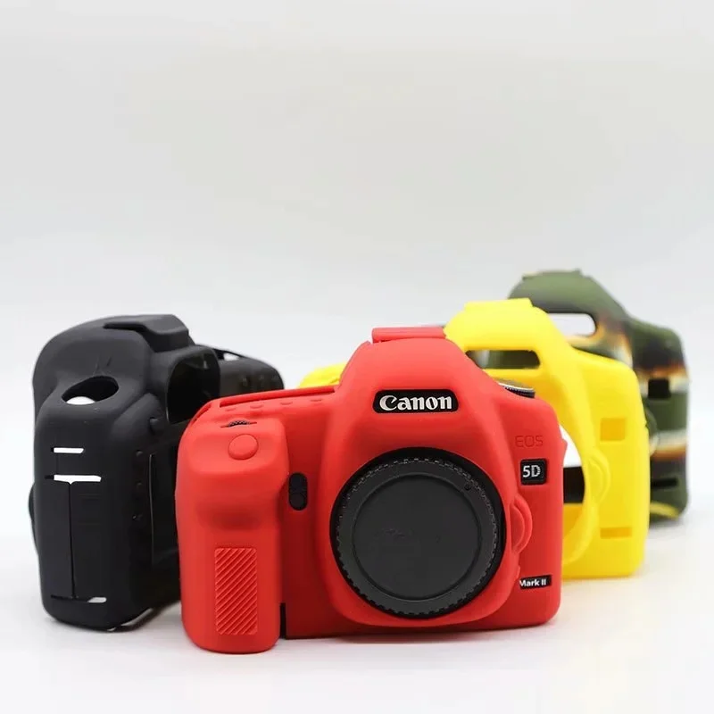 Soft Canon 5D II Camera Case Silicone Case Capa Pele Para Canon 5D2 5D2 5D Mark II