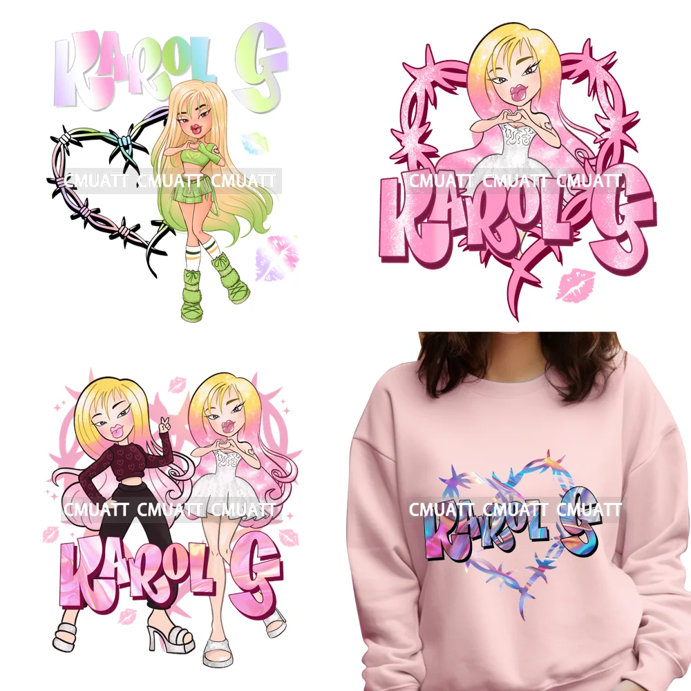 

Colorful Cool Girls Heart Doll In My Bichota Era Manana Sera Bonito Iron On DTF Transfers Sticker Ready To Press For Sweatshirts