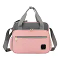 Pink with gray