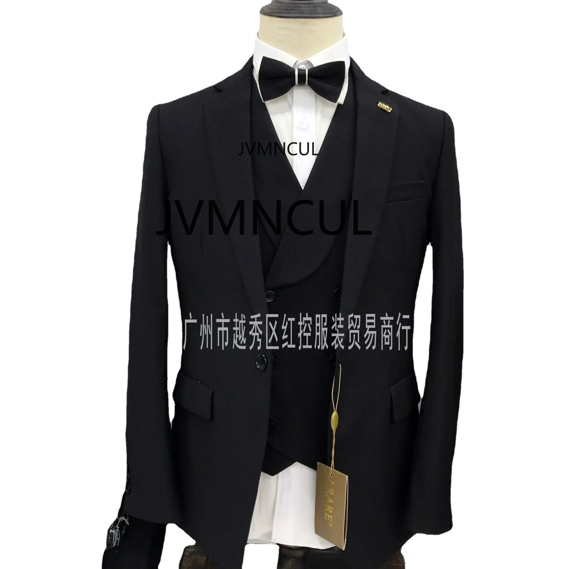 

2025 Cross-Border Grey Suit Combo for Men's Wedding & Office | Stylish Korean Groom Suit with Vest | Professional Attire