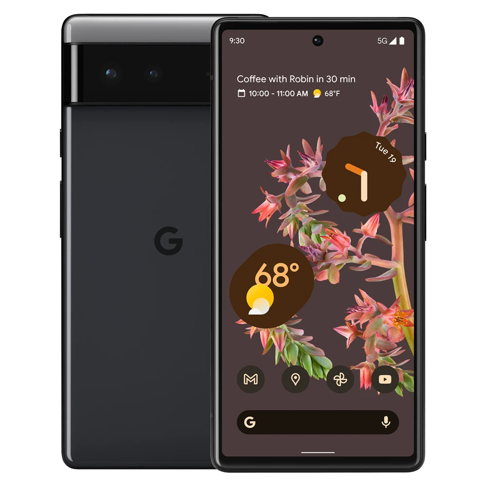 هاتف محمول أندرويد مفتوح من Google Pixel 6 ، موتر Google ، ثماني النواة ، ذاكرة رام 8 جيجابايت ، 50 ميجا بكسل ، 12 ميجا بكسل ، 8 ميجا بكسل ، NFC ، eSim ، ، هوب هوب جي بي ، جي بي روم