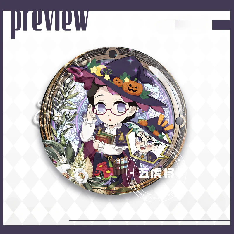 Demon Slayer Badge Hashibira Inosuke Kanroji Mitsuri Anime Peripherals Cute Halloween Series Matte Style Brooch Bag Decoration