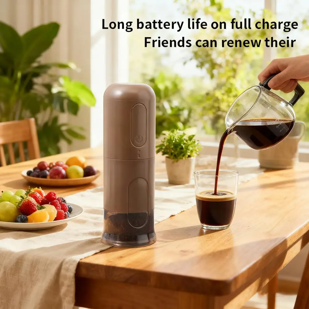 

Электрическая и ручная кофемолка, портативная мельница для зерен с регулируемой грубостью, компактная кофеварка для эспрессо, прецизионная ручная дробилка для фасоли