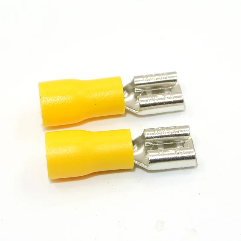 50/280pcs Female Crimp Terminals 2.8mm 4.8mm 6.3mm FDD MDD Insulated Spade Wire Connector Electrical Wiring Cable Plug