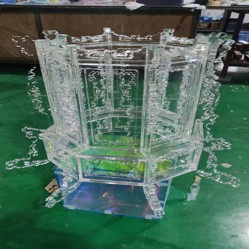 Customized acrylic antique transparent lanterns, prop display, ornaments, pendants outdoor display lantern fair, lighting