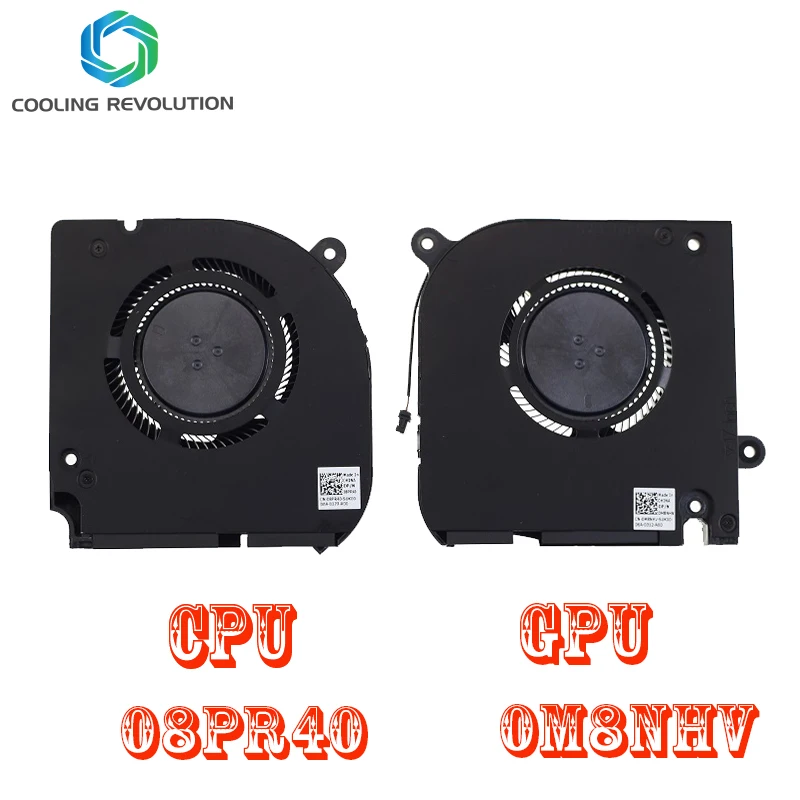 

Laptop CPU GPU Cooling Fan MG80081V1-1C010-S9A MG75080V1-C450-S9A 4Pin DP/N 08PR40 0M8NHV