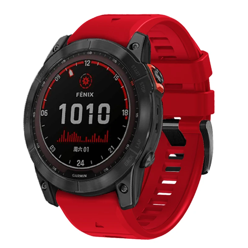 26 مللي متر 22 مللي متر سيليكون سريعة تناسب حزام الساعات ل Garmin غريزة 3 45 50 مللي متر Easyfit معصمه للغارمين غريزة E 45 مللي متر غريزة 2 2X