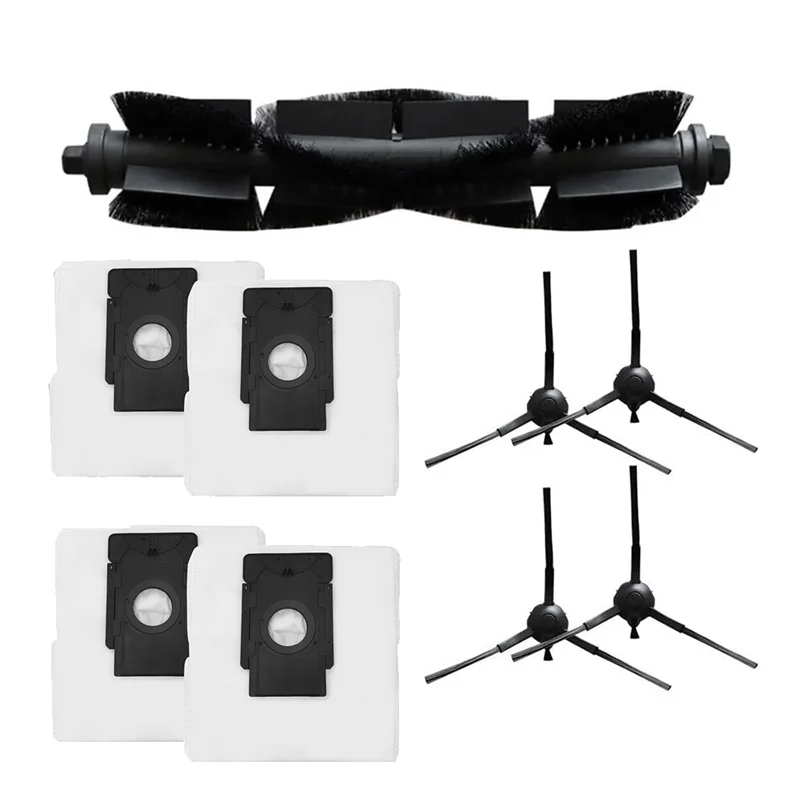 

A65T-9 PCS For Verefa L11 Pro Self Emptying Robot Vacuum Main Side Brush Dust Bag Accessories Long Lasting Spare Accessories