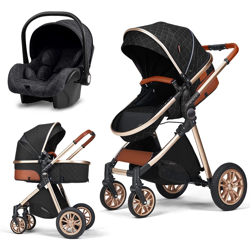 Factory Direct 3 in 1 Luxury Baby Pram Baby Strollers 3 in 1