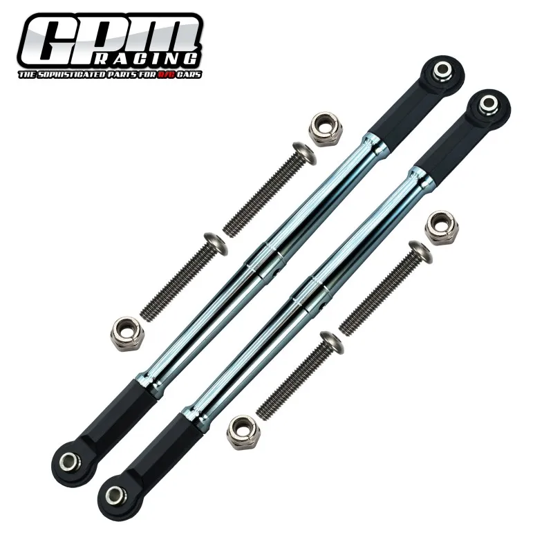 Biellettes de liaison de châssis supérieur arrière réglables en alliage GPM pour LOSI 1/10 Baja Rey 1.0
