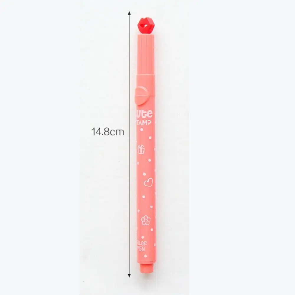 Cute Candy Color Highlighters Pen Creative Marker Stamp Fluorescent Pens School Supplies Office Stationery