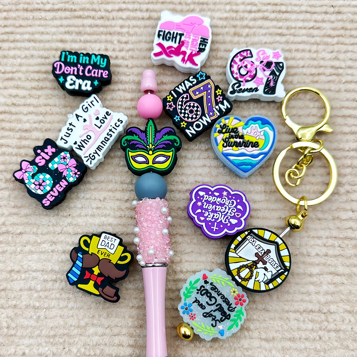 

10PCS Silicone Beads New 6-7 Silicone Focal Beads Baby Necklace Pendant DIY Jewelry Pacifiers Accessories Gifts