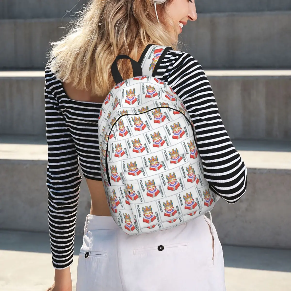 Baron Joker Balatro Rucksack, heißer Verkauf, Tagesrucksack, große Kapazität, Kinder-Büchertasche, Schultasche, Umhängetaschen für Männer und Frauen