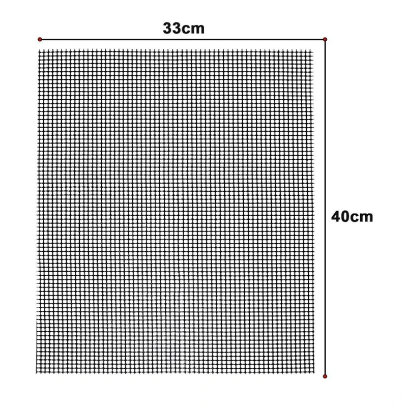 Outdoor BBQ Grill Mesh Grill Mesh Mat Non-stick High Temperature Resistant Grill Mesh Grill Mat BBQ Accessories