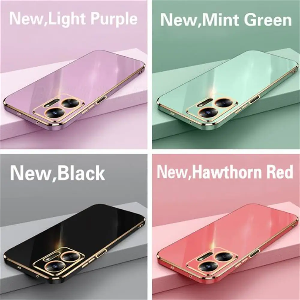 Luxury Square Plating Phone Case For Infinix Zero 20 Zero20 X6821 6.7