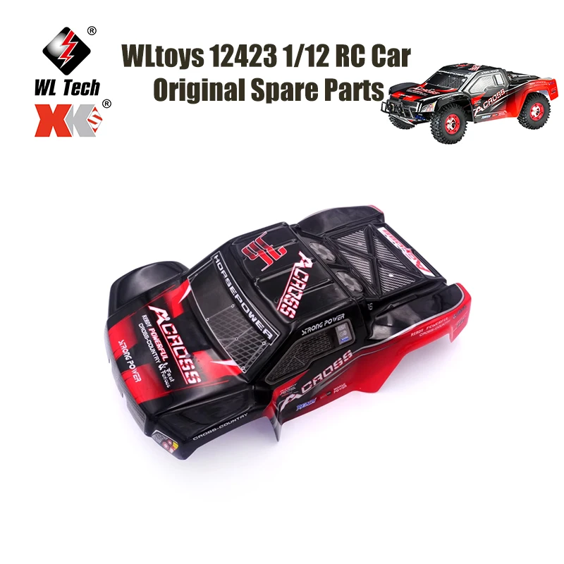 Peças sobresselentes do carro do WLtoys-12423 RC, 12423-0061 Shell do carro, original