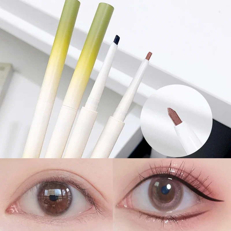 Langdurige Ultra-Dunne Eyeliner Potlood Waterdichte Niet Bloeiende Zwart Bruine Kleur Gel Eyeliner Pen Make-Up Oog Schoonheid Cosmetica