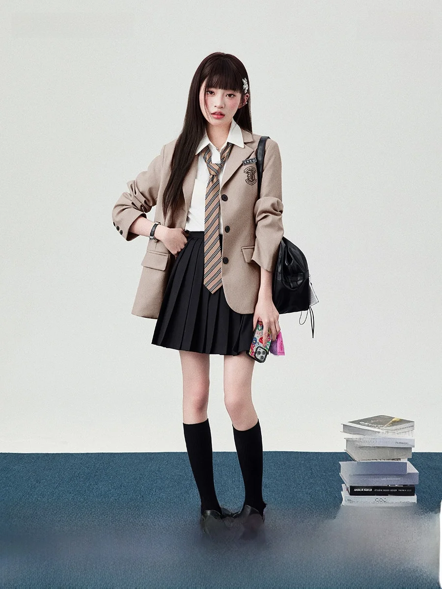 

Новинка! Женская весенняя верхняя одежда в корейском стиле: длинное пальто/куртка для школы, повседневное, для женщин.