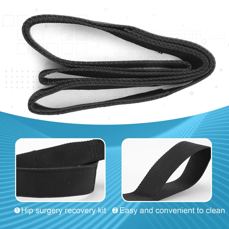 Leg Lifter Strap Rigid Foot Loop Hand Grip For Adult Senior Elderly Handicap