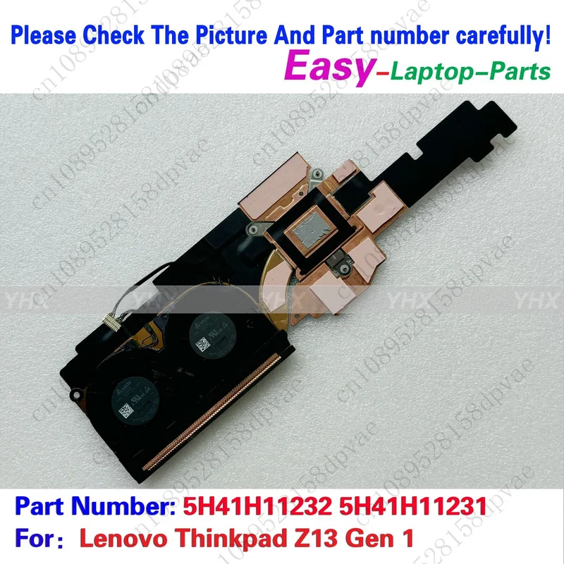 

GYX New For Lenovo Thinkpad Z13 Gen 1 Built in Cooling Fan 5H41H11232 5H41H11231