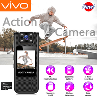 VIVO 8K HD Handheld Pocket Camera 180 ° Rotating Mini Portable Camera Wearable Night Vision Outdoor Sports Camera 2025 New