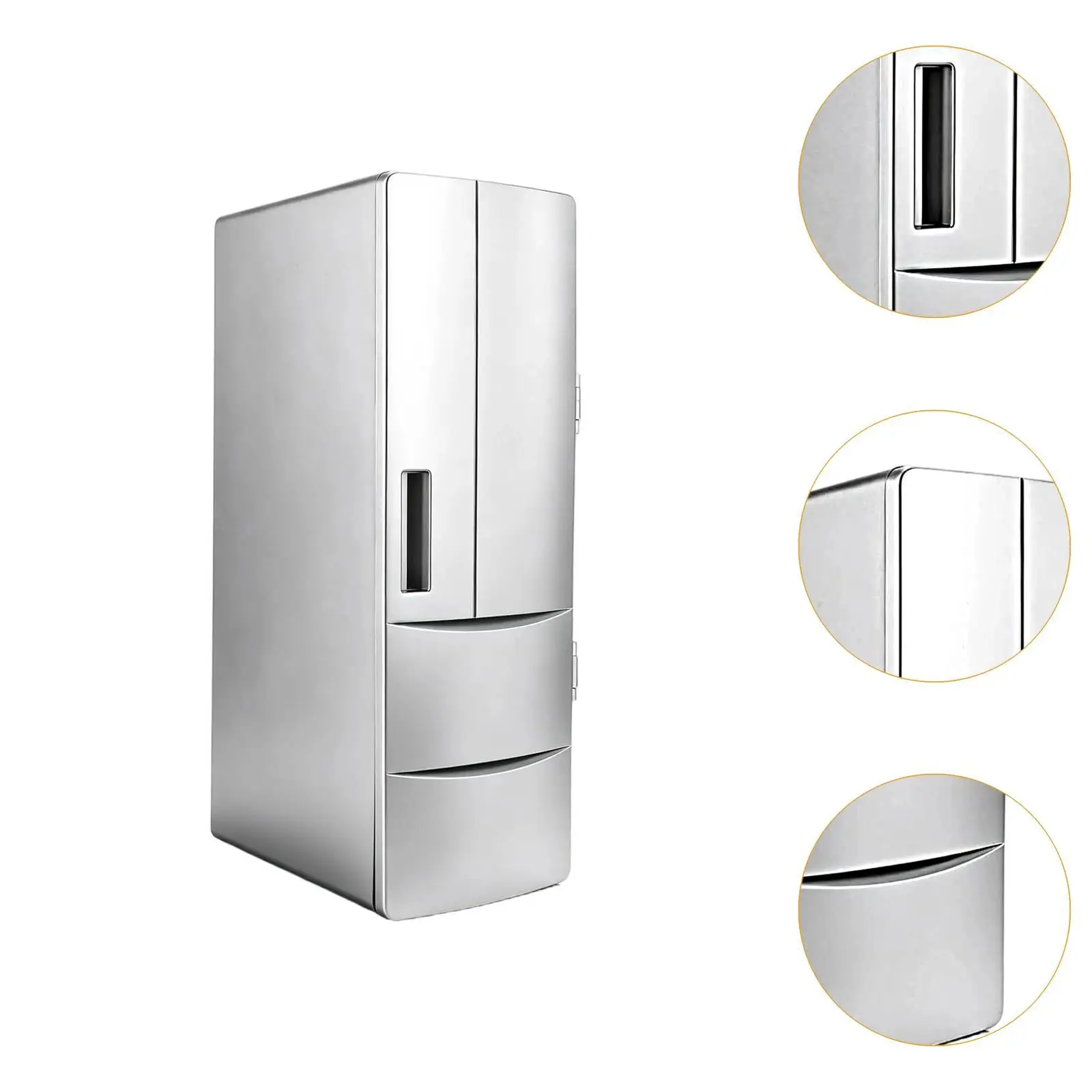 USB Mini Fridge Versatile Drink Can Cooler Warmer for Dorm Bedroom Makeup