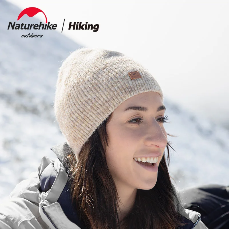 Naturehike-Knitted Fuzzing Hat, Outdoor Sports Cap, Single-Layer, Keep Warm, Convenient, Autumn and Winter, NH21FS551