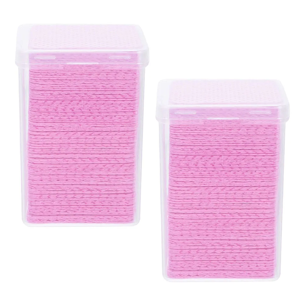 

400pcs Bottle Wiping Pad Polish Remover Glue Wipes Beauty Salon Eyelash Extension Supplies Glue Bottle Cleaning Pad