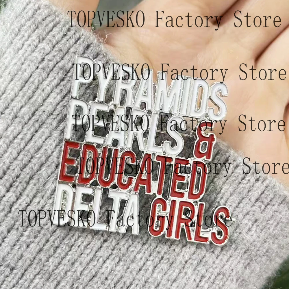 Pyramids Pearls & Educated Delta Girls Pin