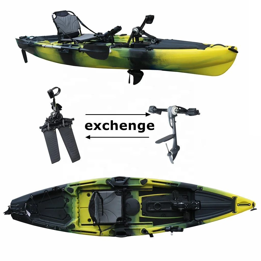 Vicking 1-Person HDPE or LLDPE Pedal Kayak Lakes & Rivers Sit-On-Top Fishing Kayak for Drifting Outdoor Activity