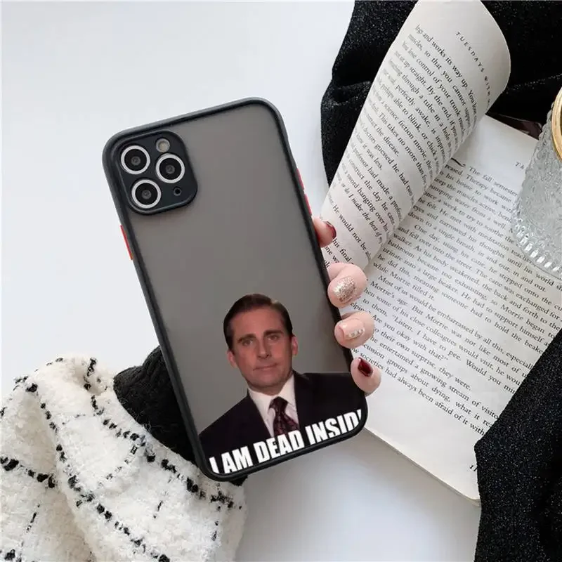 Michael Scott The Office funny Phone Case matte transparent For iphone 14 11 12 13 plus mini pro max cover