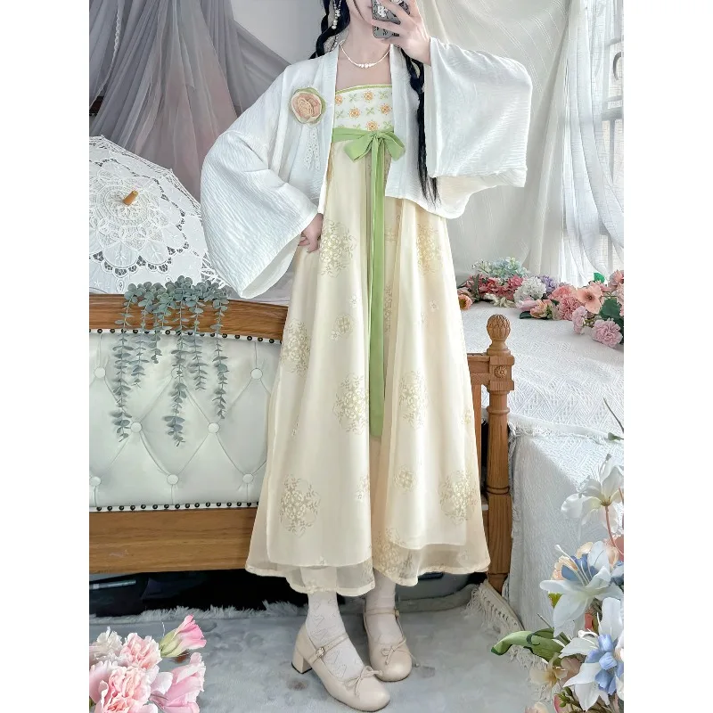 Tang made Han element Hanfu women's new suspender skirt 2026 national style suit women's chest-length