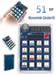 Calcolatrice Display tubo digitale fai da te Kit elettronico Kit saldatura pratica parti sciolte saldatura risorse didattiche