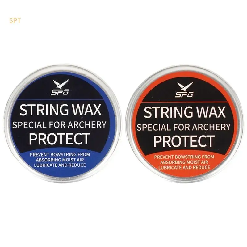 Bows String Wax Non-Stick String Protective Wax Lube for Compound, Recurve-Bows Reducing Friction Bowstring Accessories 714F