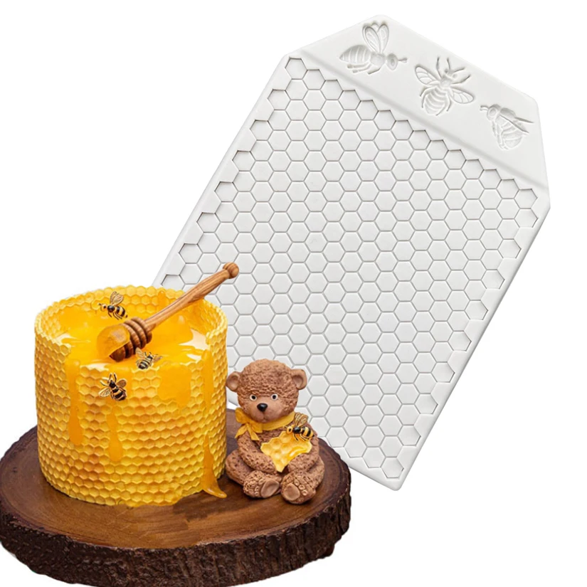 Honeycomb Bee Silicone Mold Sugarcraft Chocolate Cupcake Fondant Cake Decorating Tools