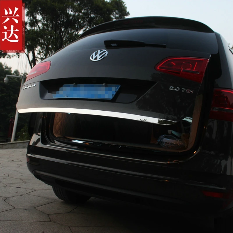 

For Volkswagen Sharan 2012 2013 2014 2015-2019 Rear Boot Door Trunk Cover Trim Tailgate Garnish Molding Strip Car Accessories