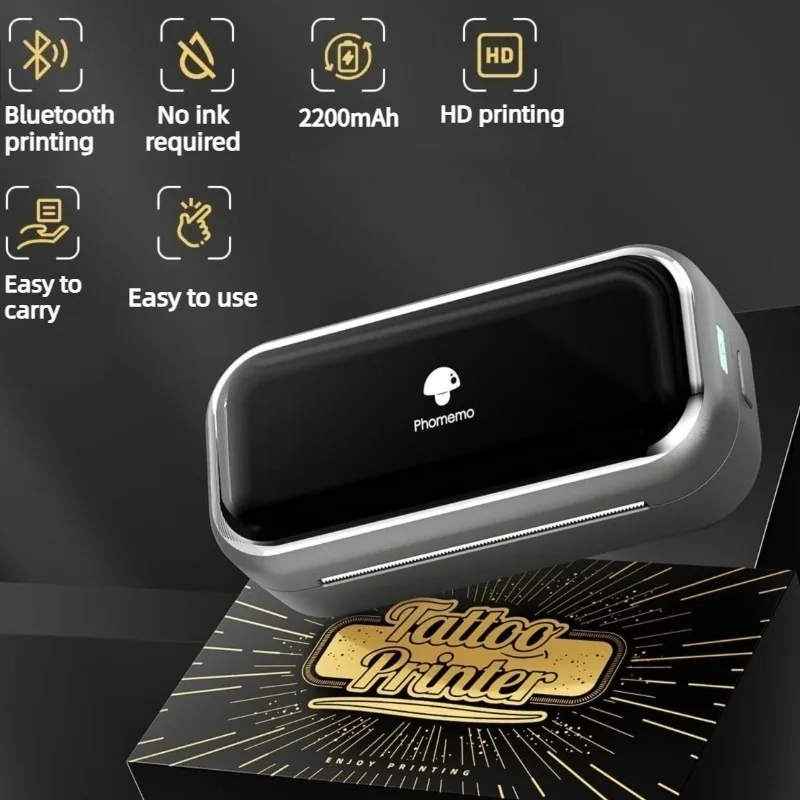 

Professional Thermal Tattoo Printer Small Portable Printers Home Bluetooth Mobile Phone Tattoos Thermocopier Tattoo Supplies