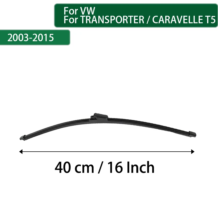 For VW TRANSPORTER / CARAVELLE T5 2003-2009-2015 Rear Wiper Blade Arm Set Rear Window Windshield