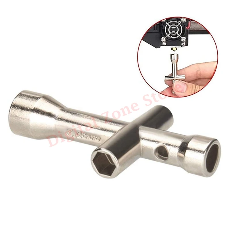 3D PrinterE3D V6 Nozzle Mini Spanner M2 M2.5 M3 M4 Screw Nut Hexagonal, Cross Wrench Sleeve Maintenance Tools