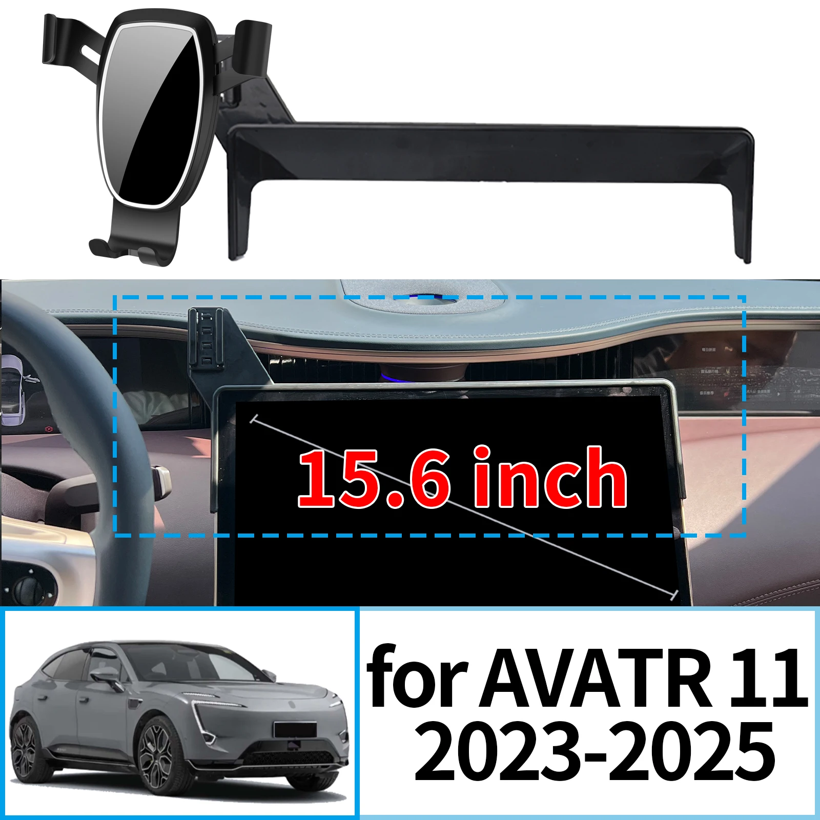 

fit for AVATR 11 2023 2024 2025 15inch Navigation Bracke Screen Base Phone Holder Mount Car ​​accessoires