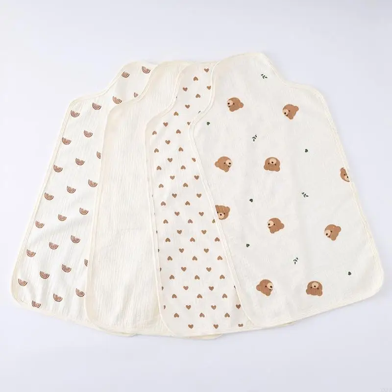 

Portable Waterproof Gauze Baby Diaper Changing Pad Travel Foldable Large Cotton Muslin Newborn Diaper Changing Mat