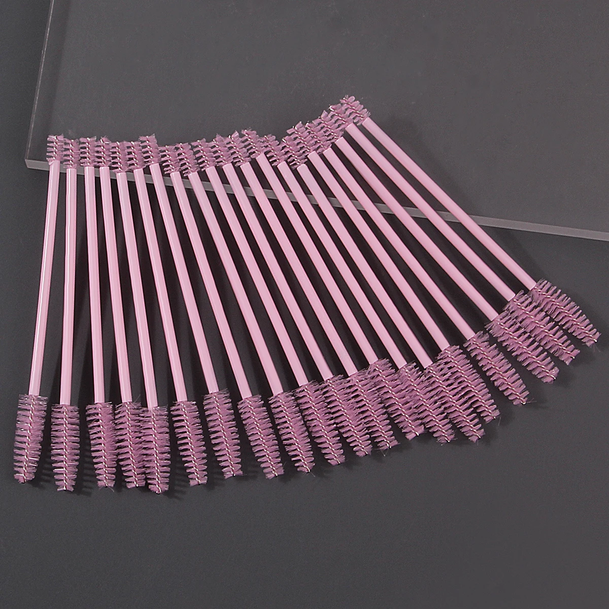 Tête de brosse spirale à double tête, douce et flexible, brosse à mascara, brosse à sourcils, outil de brosse de maquillage pour les yeux polyvalent, 20 pièces