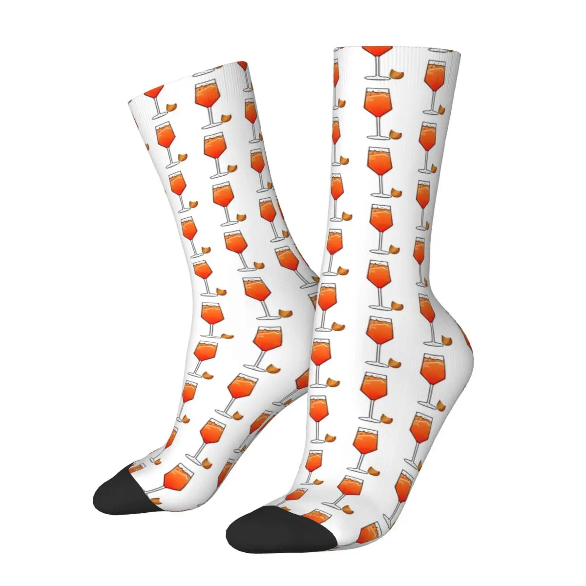 Aperols Spritz Socken Winterstrümpfe Koreanische Unisex Männer Atmungsaktive Socken Design Outdoor-Sport Antibakterielle Socken