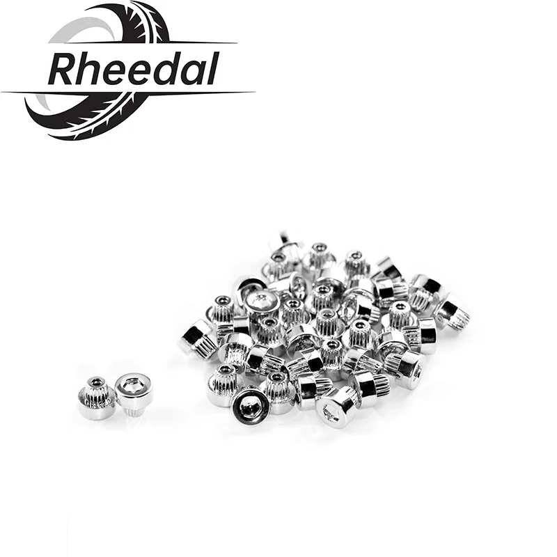 

100Pcs 6.17mm/ 0.24" Cap Lip Screw Bolt Tires For Rivets Nuts Rim Universal Car Wheel Rims Alloy Car Wheel Decoration Rivets