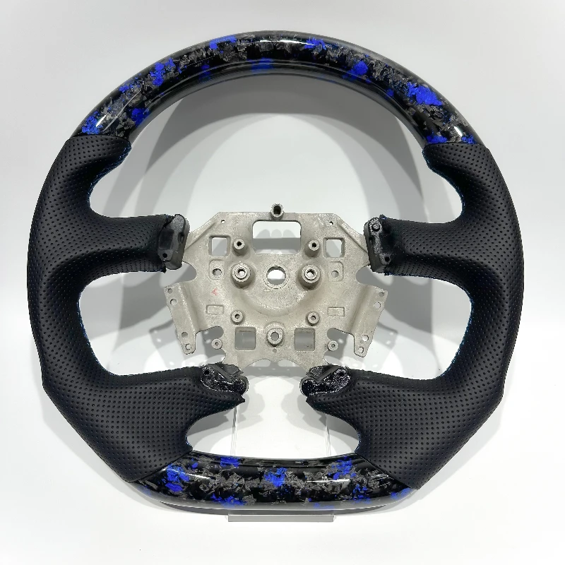 

Дропшиппинг: руль из кованого карбона с перфорированной кожей для Ford Falcon FG FGX XR8 (синий)